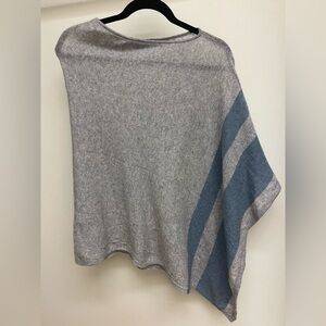 Celeste Wool Cashmere Poncho Cape OS Asymmetric Quiet Luxury Minimalist Artsy